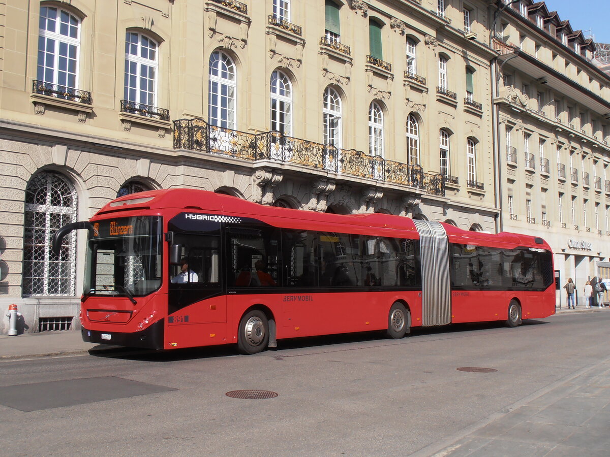 (234'127) - Bernmobil, Bern - Nr. 891/BE 832'891 - Volvo am 28. Mrz 2022 in Bern, Bundesplatz