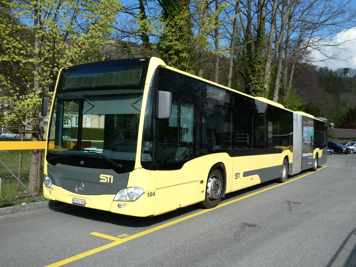 (234'637) - STI Thun - Nr. 184/BE 804'184 - Mercedes am 16. April 2022 bei der Schifflndte Thun