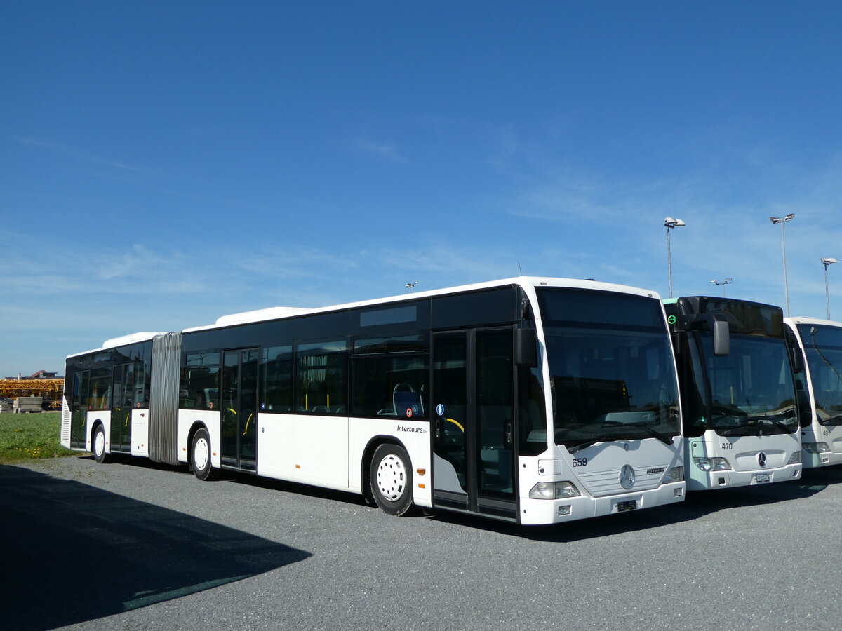 (234'712) - Intertours, Domdidier - Nr. 659 - Mercedes (ex Nr. 205; ex VZO Grningen Nr. 29) am 18. April 2022 in Domdidier, Garage