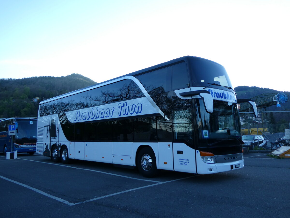 (234'785) - Straubhaar, Thun - Nr. 3/BE 206'633 - Setra am 19. April 2022 in Thun, Seestrasse