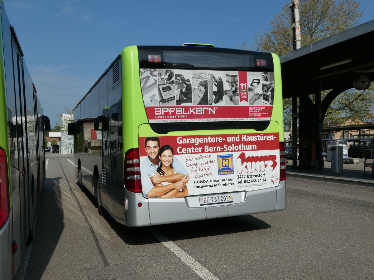 (235'094) - Busland, Burgdorf - Nr. 202/BE 737'202 - Mercedes am 4. Mai 2022 beim Bahnhof Burgdorf