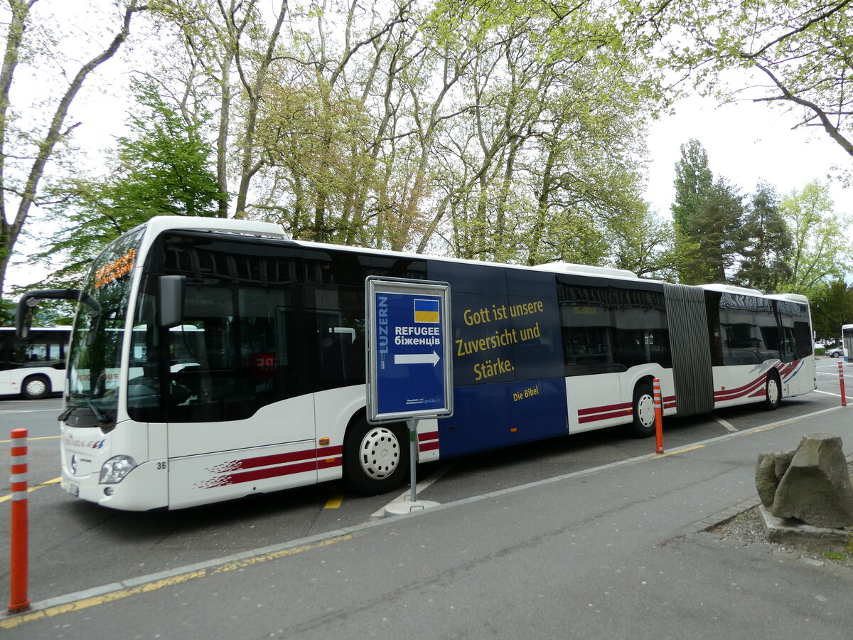 (235'222) - ARAG Ruswil - Nr. 36/LU 173'560 - Mercedes am 4. Mai 2022 in Luzern, Inseli-P