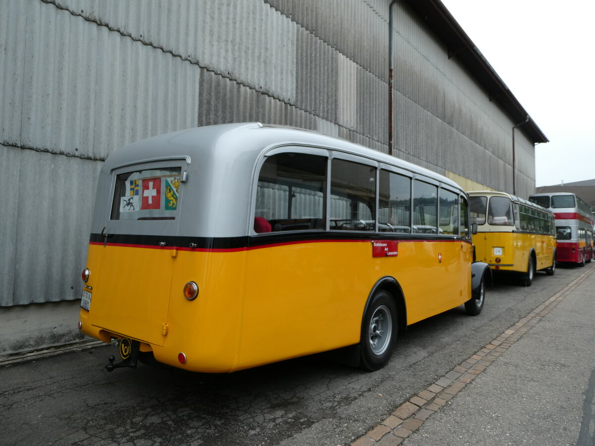 (235'276) - Zollikofer, Berg - TG 16'881 - Saurer/Hnni (ex Reusser, Thun; ex Kontiki, Wettingen; ex Nussbaumer, Ganterschwil) am 7. Mai 2022 in Attikon, Wegmller