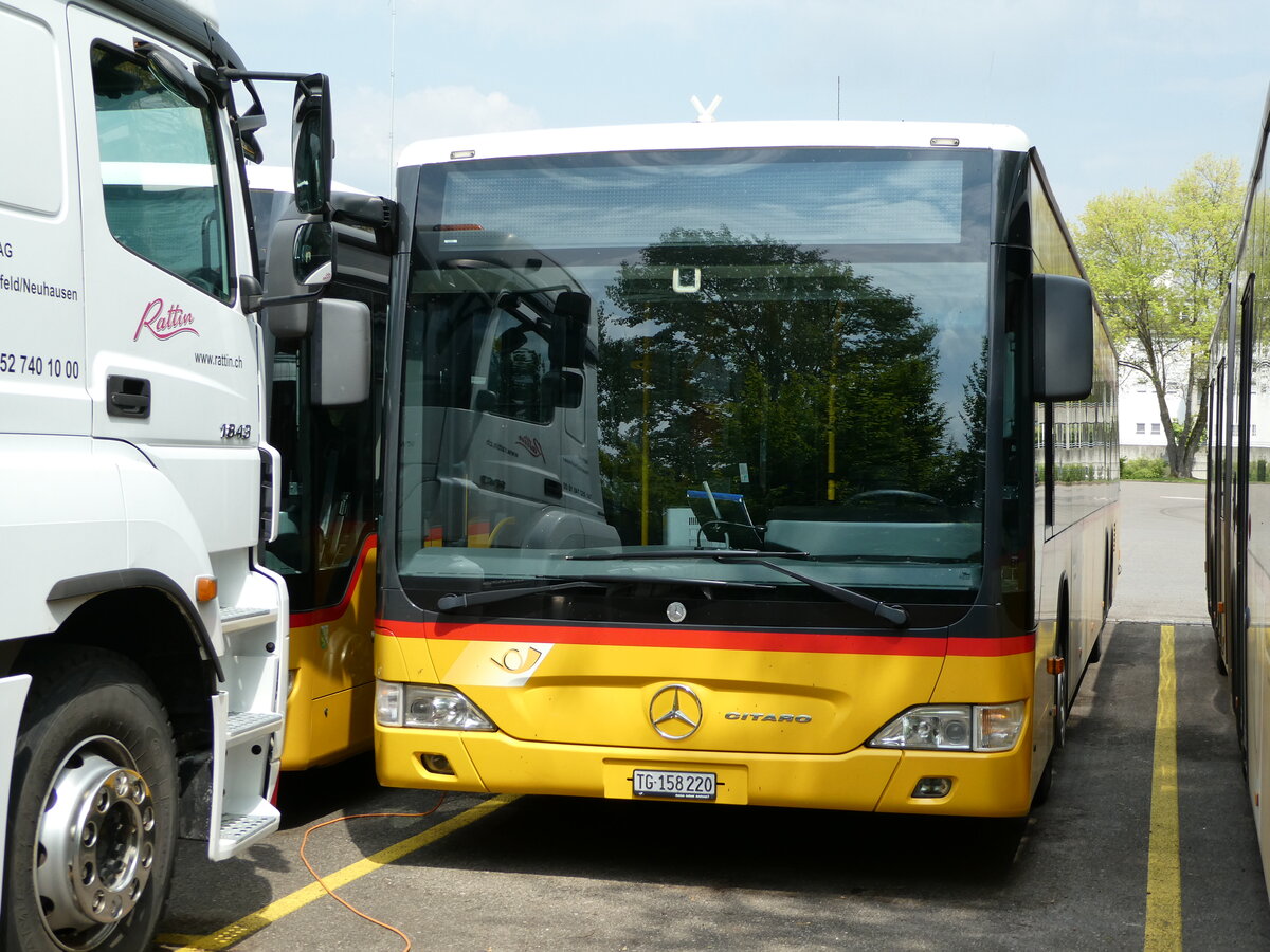 (235'408) - PostAuto Ostschweiz - TG 158'220 - Mercedes (ex Nr. 8) am 7. Mai 2022 in Frauenfeld, Garage