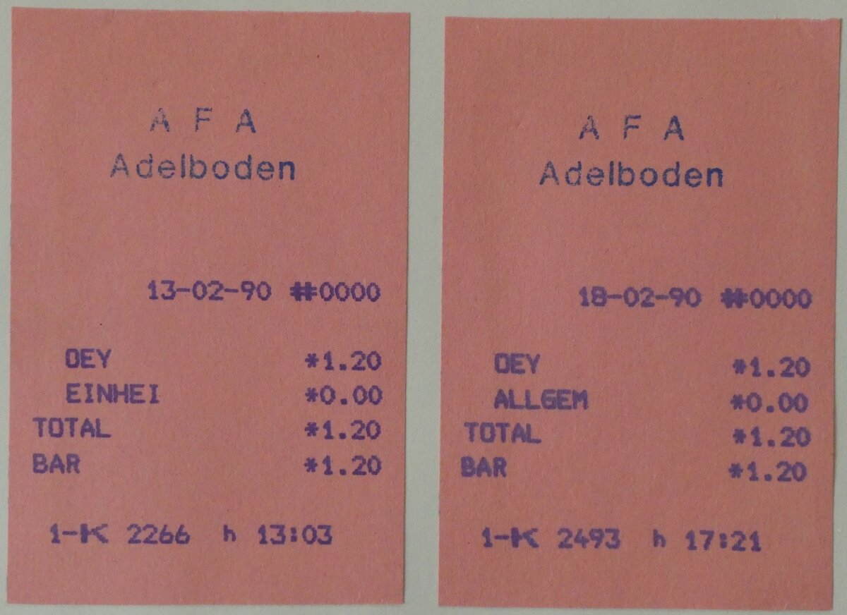 (235'546) - AFA-Einzelbillette am 9. Mai 2022 in Thun