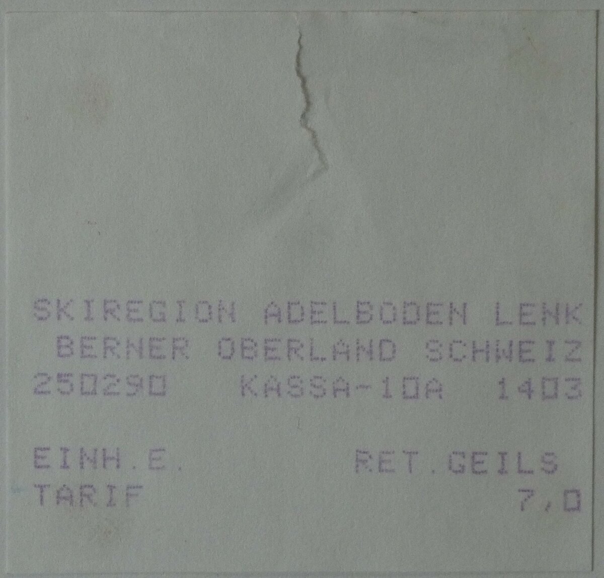 (235'547) - AFA/Geiger-Einzelbillet am 9. Mai 2022 in Thun
