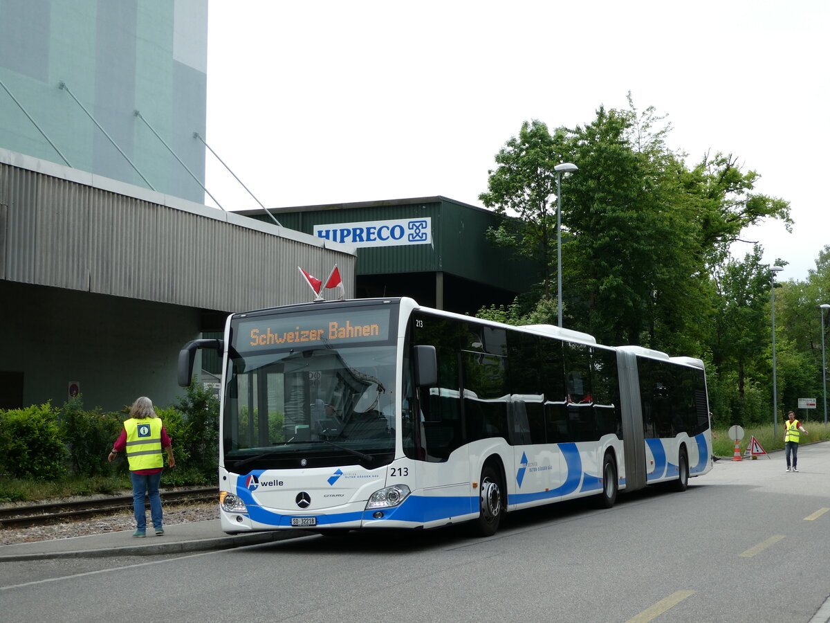 (236'153) - BOGG Wangen b.O. - Nr. 213/SO 32'218 - Mercedes am 22. Mai 2022 in Olten, Industriewerk