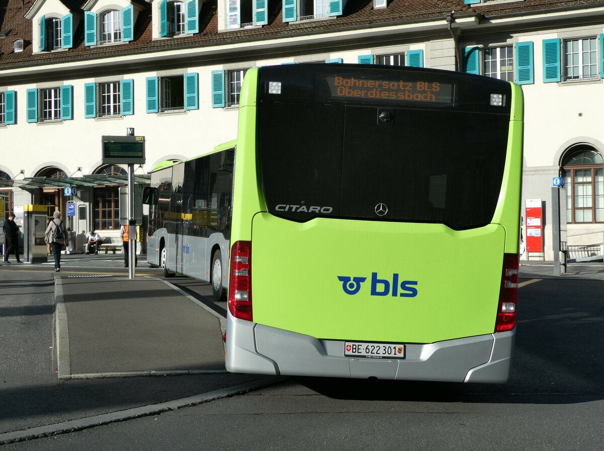 (237'362) - Busland, Burgdorf - Nr. 301/BE 622'301 - Mercedes am 23. Juni 2022 beim Bahnhof Thun