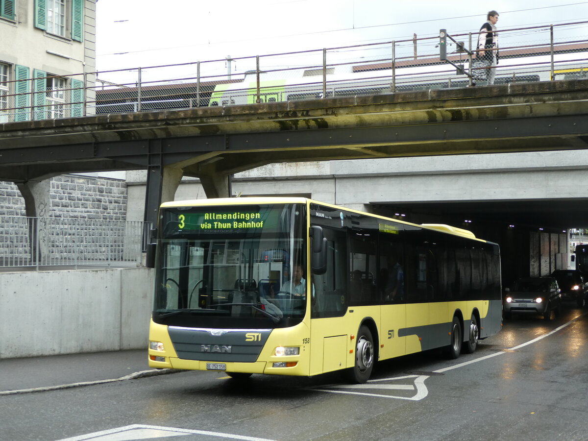 (237'376) - STI Thun - Nr. 158/BE 752'158 - MAN am 24. Juni 2022 in Thun, Frutigenstrasse