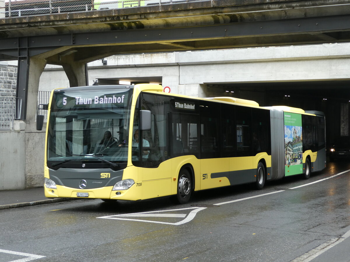 (237'434) - STI Thun - Nr. 709/BE 865'709 - Mercedes am 24. Juni 2022 in Thun, Frutigenstrasse