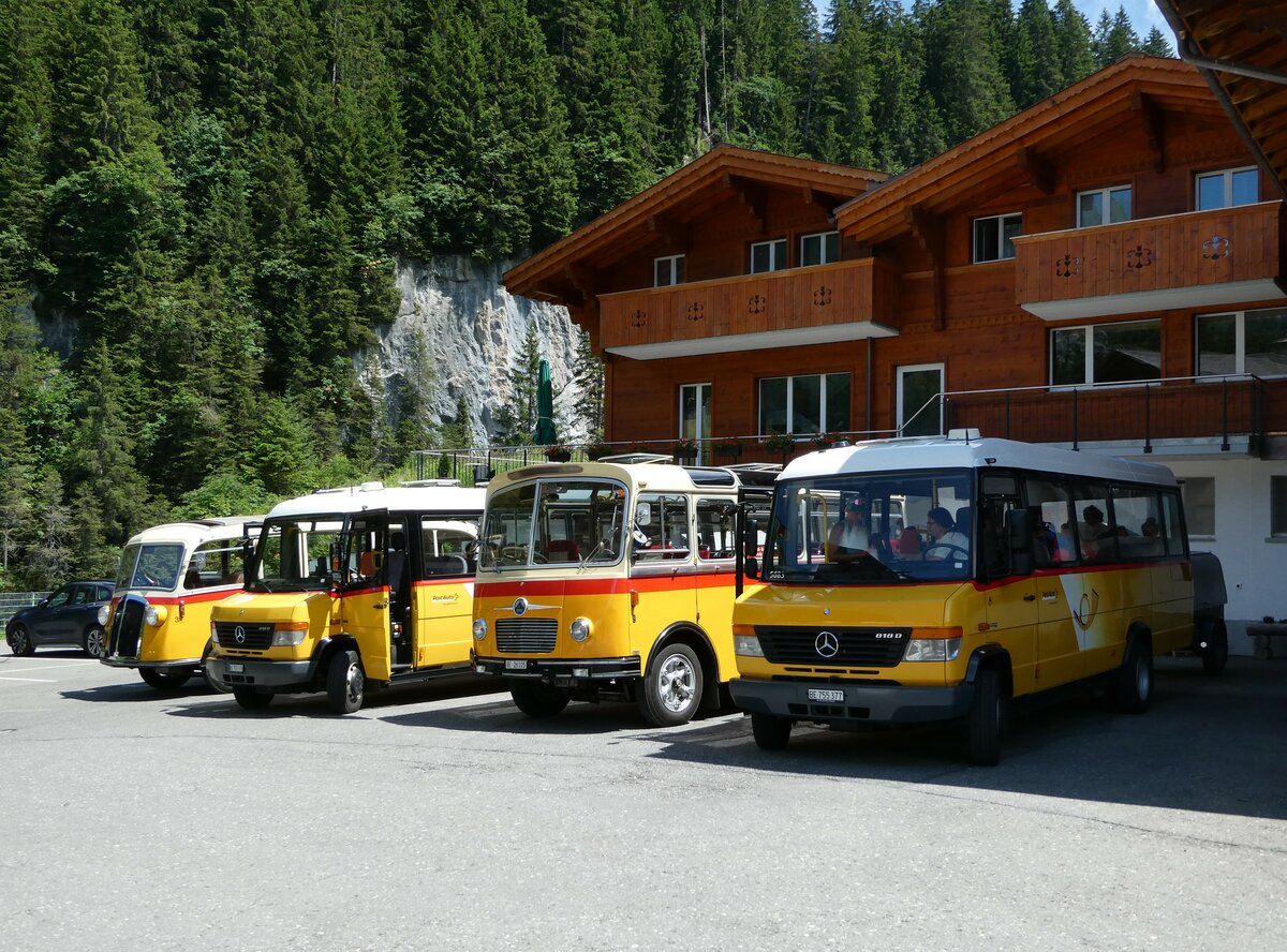 (237'638) - PostAuto Bern - BE 755'377 - Mercedes/Kusters am 26. Juni 2022 auf der Griesalp