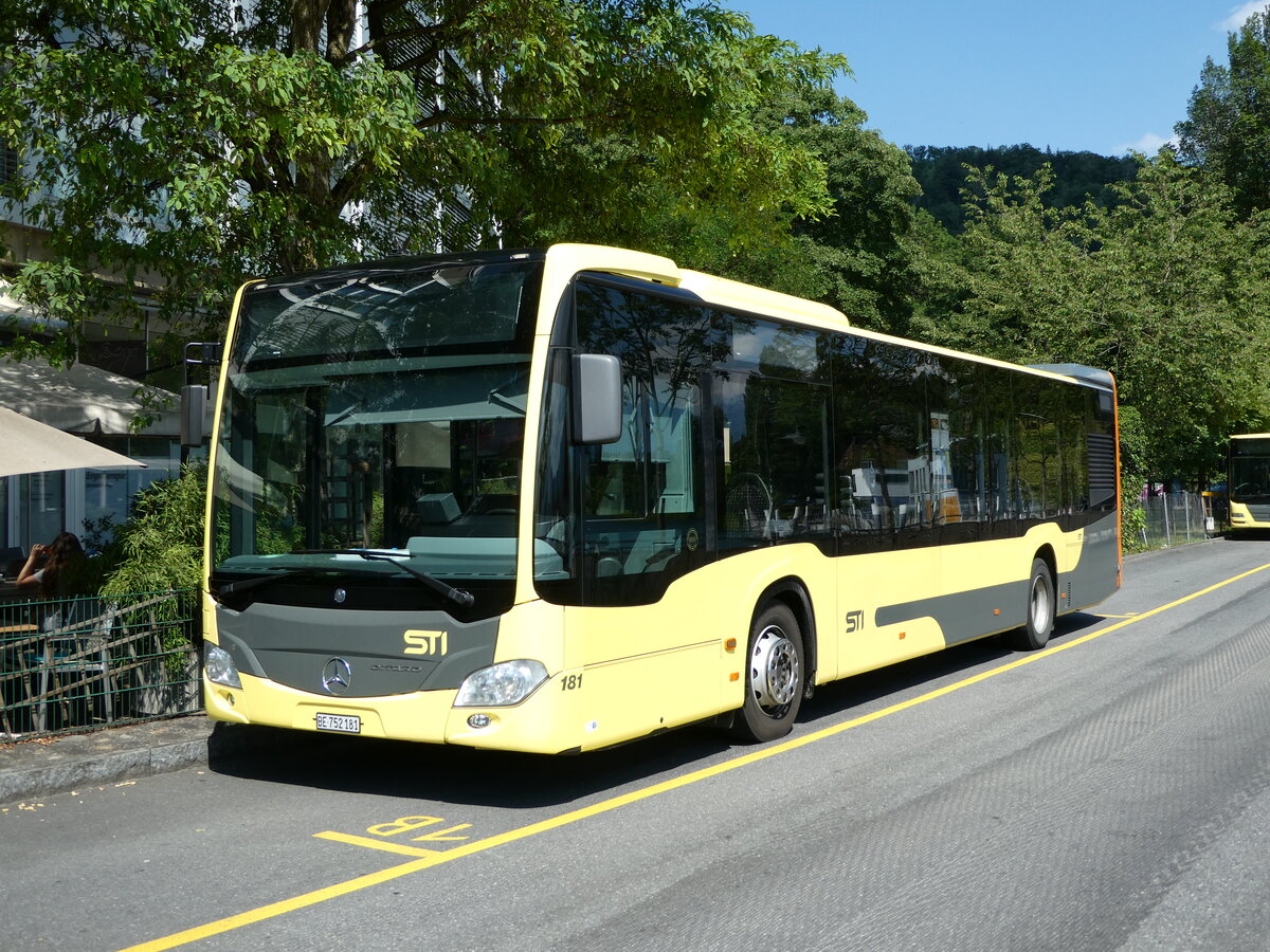 (237'896) - STI Thun - Nr. 181/BE 752'181 - Mercedes am 3. Juli 2022 bei der Schifflndte Thun