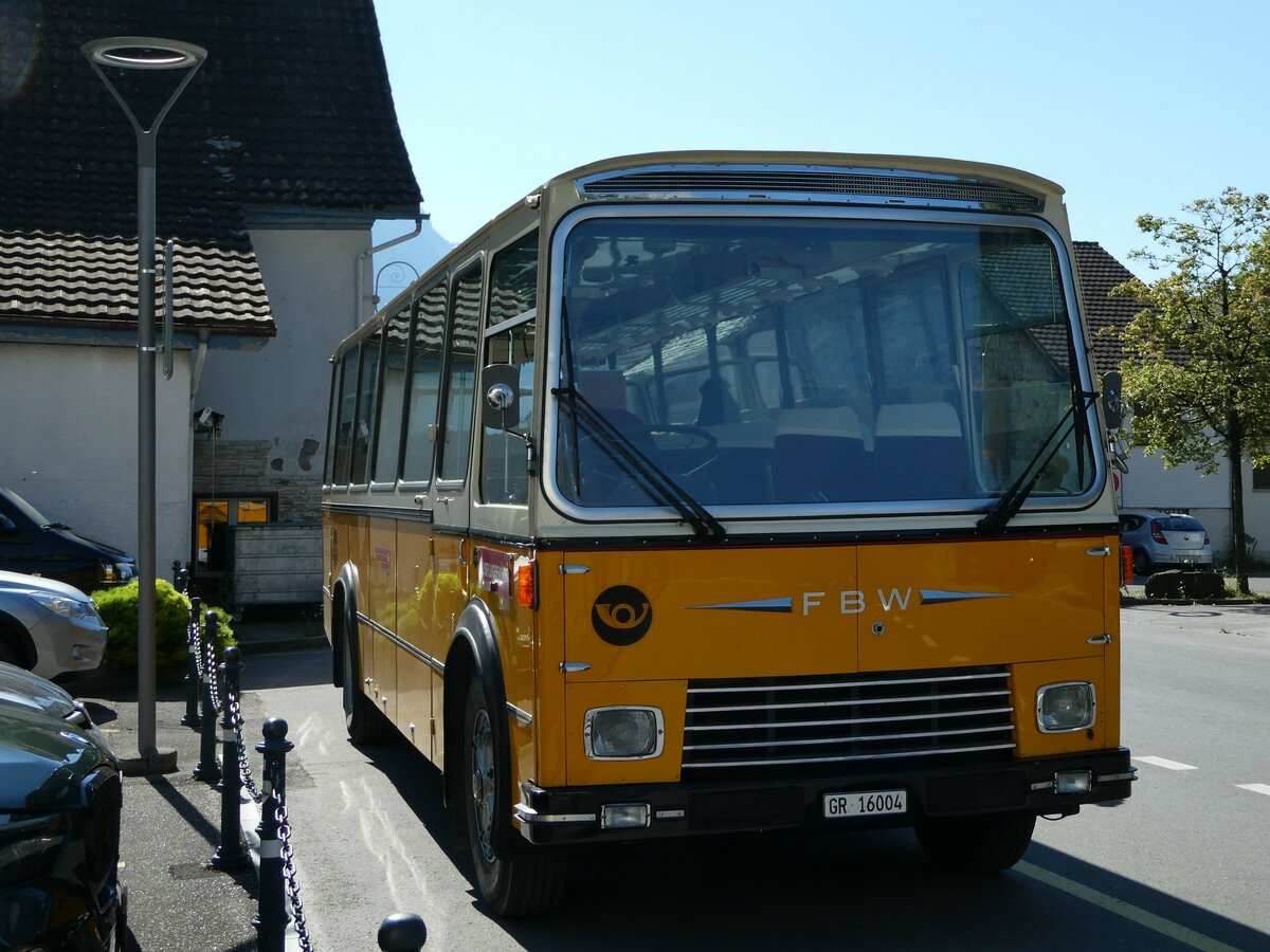 (238'215) - Wittwer, Chur - GR 16'004 - FBW/Gangloff (ex Eggenberger, Mriken; ex AVG Grindelwald Nr. 11; ex P 24'170) am 17. Juli 2022 in Walenstadt, Hotel Seehof