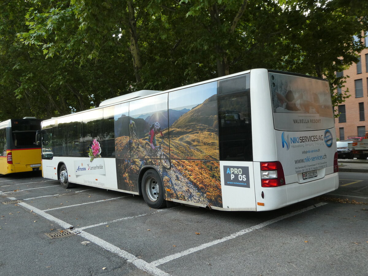 (238'354) - Bossi&Hemmi, Tiefencastel - GR 102'381 - MAN am 24. Juli 2022 in Brig, Postgarage (Einsatz PostAuto)