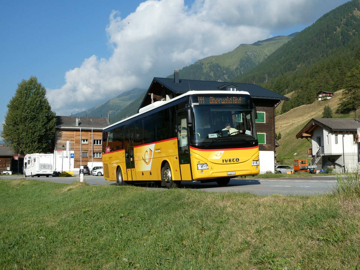 (238'361) - Seiler, Ernen - VS 445'912 - Iveco (ex PostAuto Wallis) am 24. Juli 2022 in Ulriche, Furkastrasse