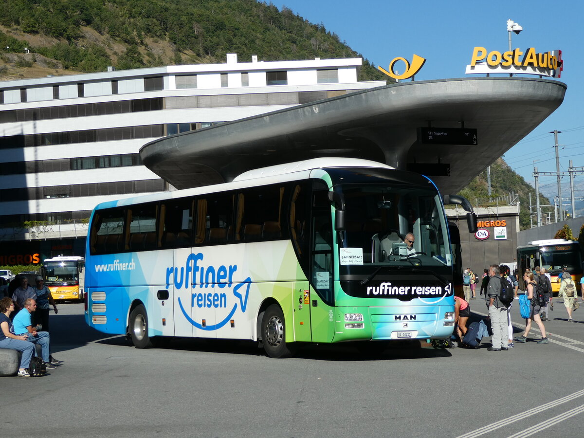 (238'648) - Ruffiner, Turtmann - VS 10'821 - MAN (ex Nr. 11) am 31. Juli 2022 beim Bahnhof Visp