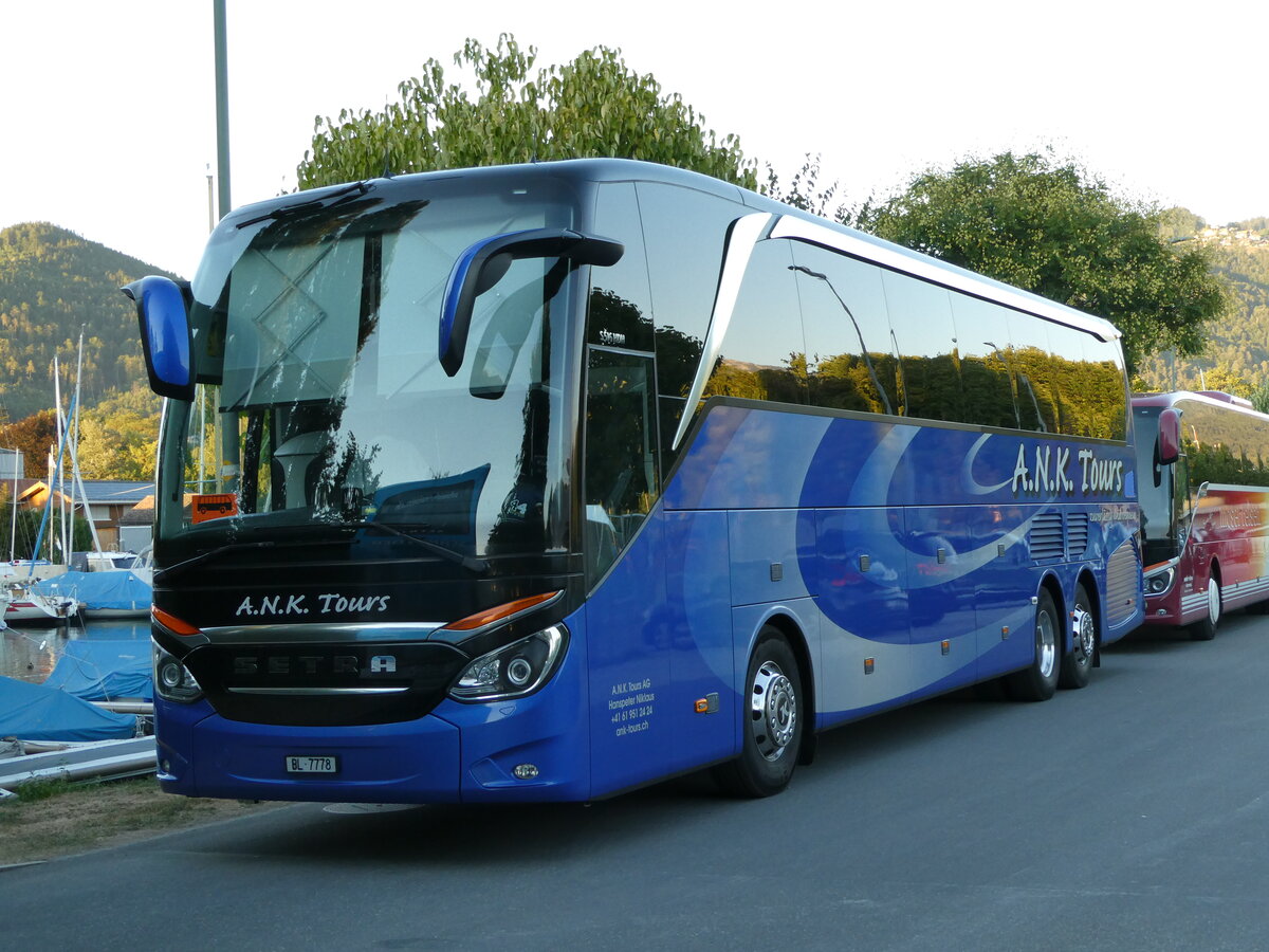 (238'991) - A.N.K. Tours, Muttenz - BL 7778 - Setra am 12. August 2022 in Thun, Strandbad