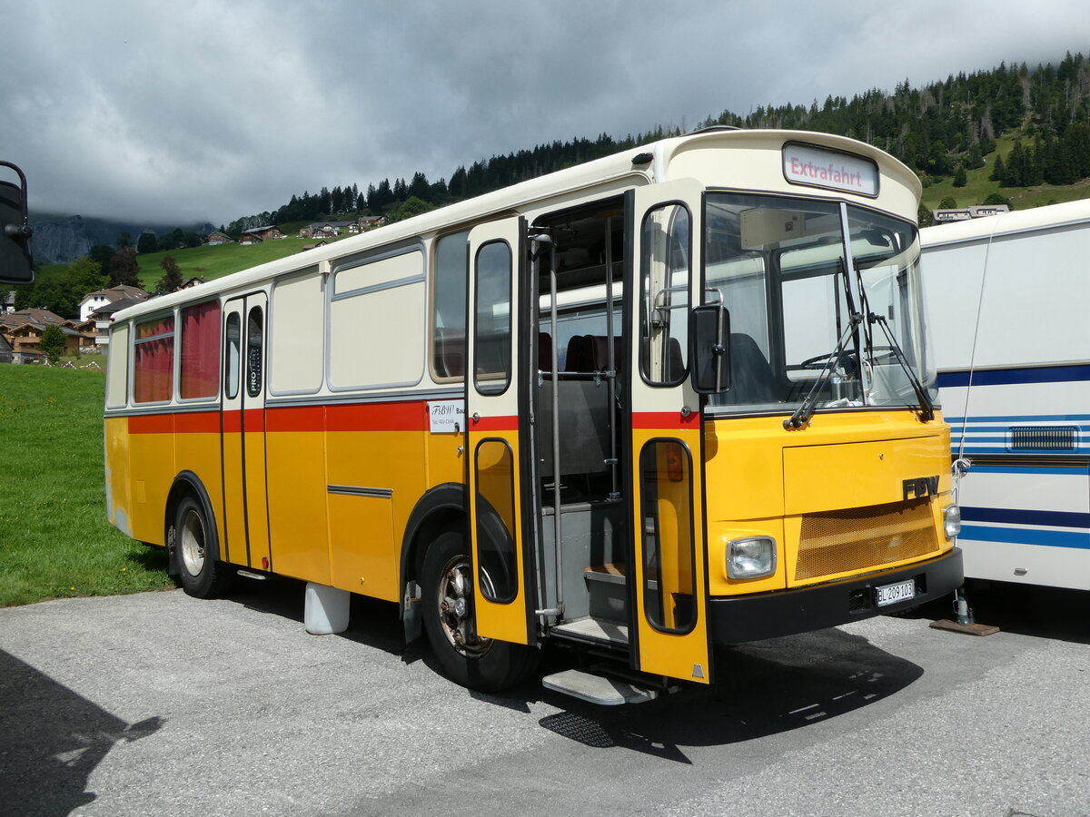 (239'140) - Heuberger, Theril - BL 209'103 - FBW/Tscher (ex Kurhaus Val Sinestra, Sent; ex Mark, Andeer; ex Fravi, Andeer) am 20. August 2022 in Wildhaus, Munzenriet