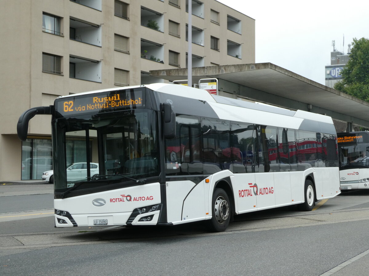 (239'490) - ARAG Ruswil - Nr. 51/LU 15'090 - Solaris am 27. August 2022 beim Bahnhof Sursee