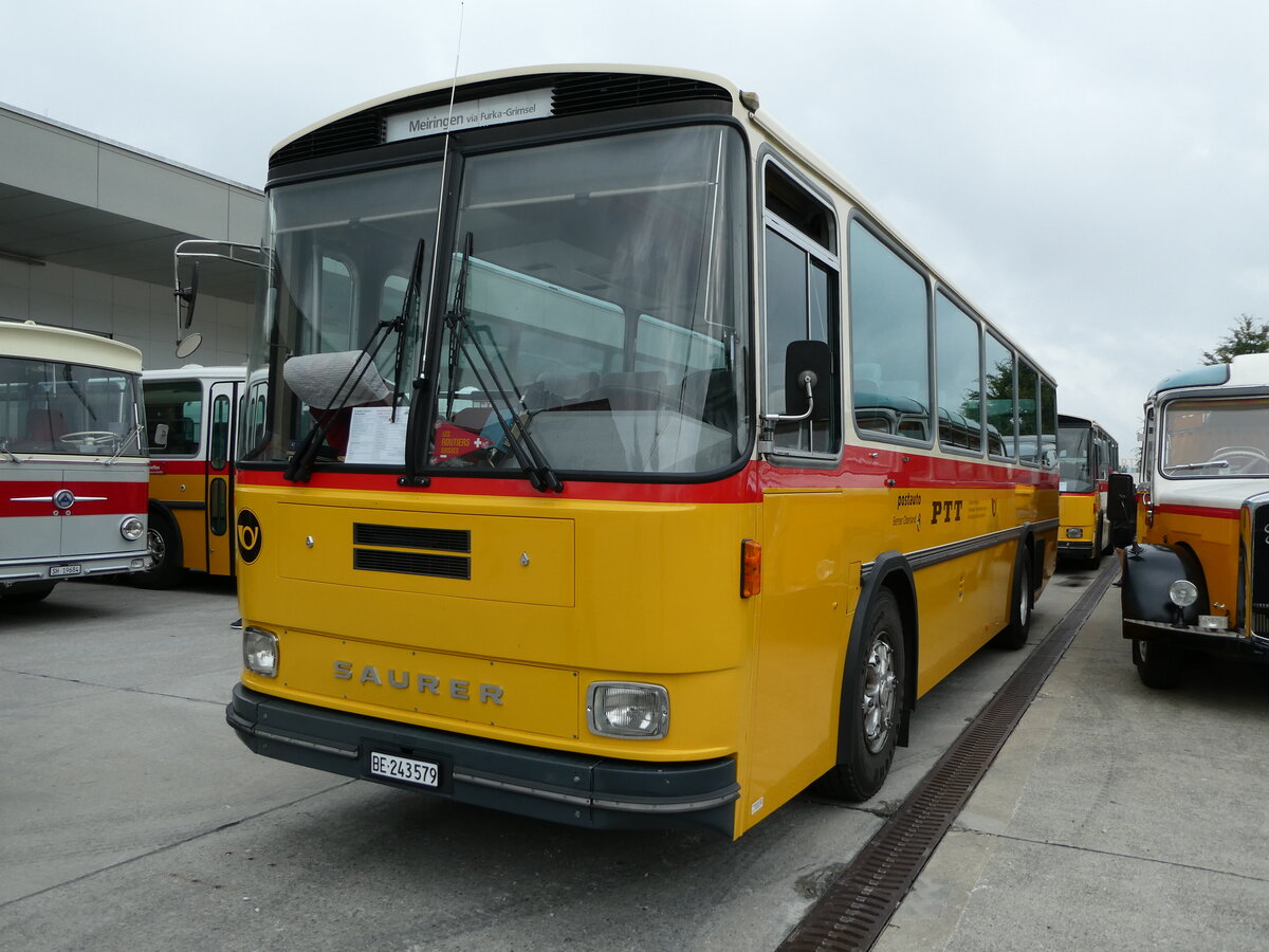 (239'606) - Krummenacher, Zillis - Nr. 74/BE 243'579 - Saurer/R&J (ex AVG Meiringen Nr. 74; ex PostAuto Berner Oberland; ex P 24'357) am 27. August 2022 in Oberkirch, CAMPUS Sursee