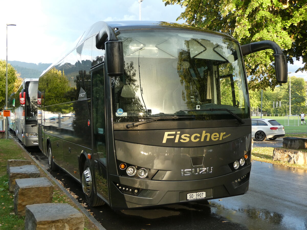 (239'719) - Fischer, Oekingen - SO 3907 - Isuzu am 27. August 2022 in Thun, Strandbad