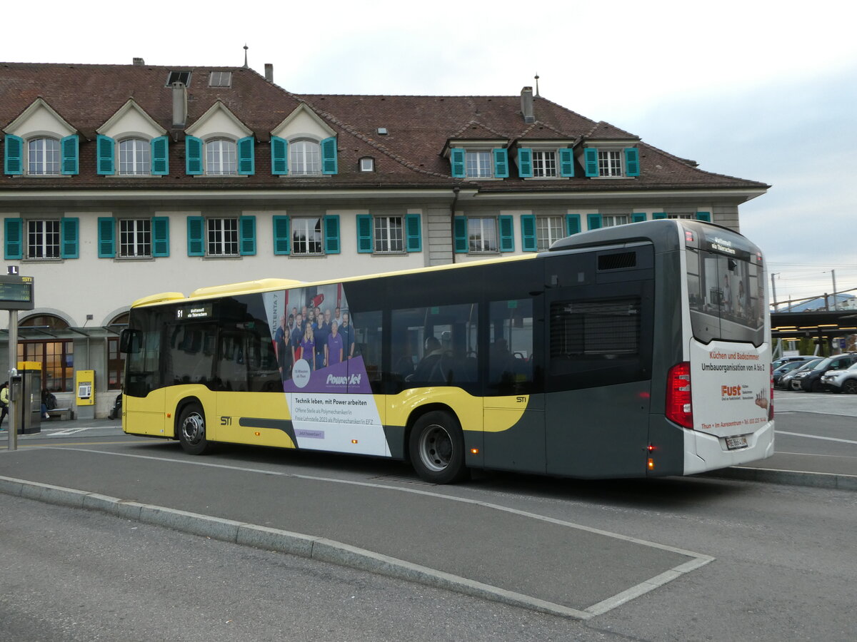 (240'149) - STI Thun - Nr. 410/BE 866'410 - Mercedes am 21. September 2022 beim Bahnhof Thun