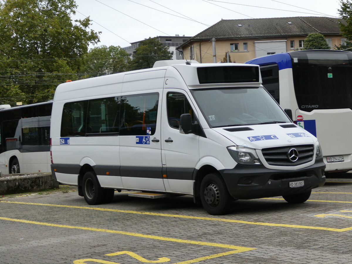 (240'430) - TL Lausanne - Nr. 354/VD 383'807 - Mercedes am 1. Oktober 2022 in Lausanne, Dpt Borde