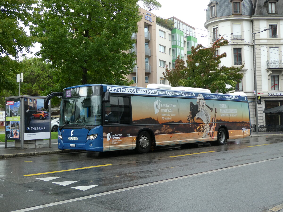 (240'448) - VMCV Clarens - Nr. 510/VD 622639 - Scania am 1. Oktober 2022 beim Bahnhof Vevey