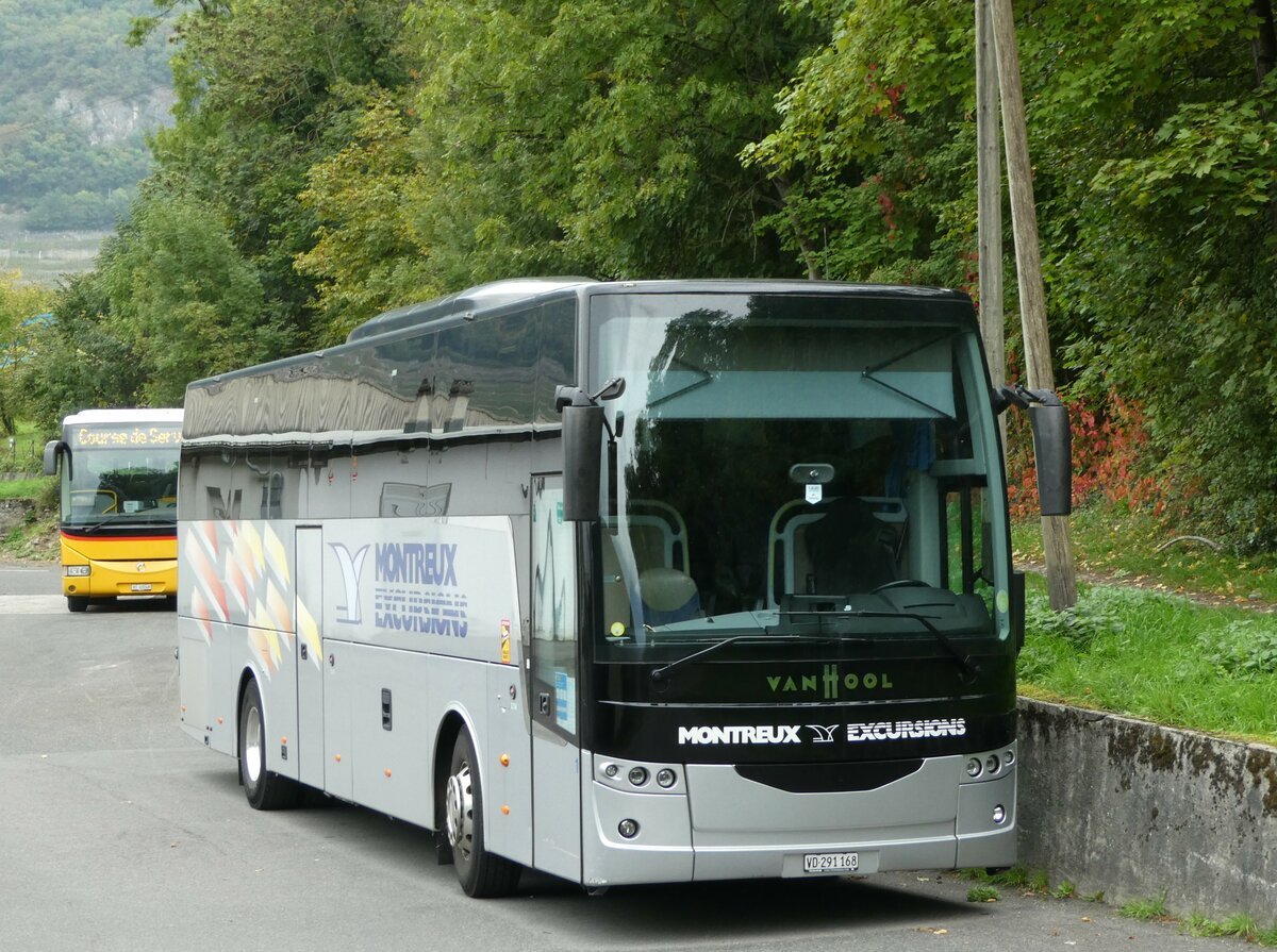 (240'672) - MOB Montreux - Nr. 1/VD 291'168 - Van Hool am 8. Oktober 2022 in Aigle, Garage