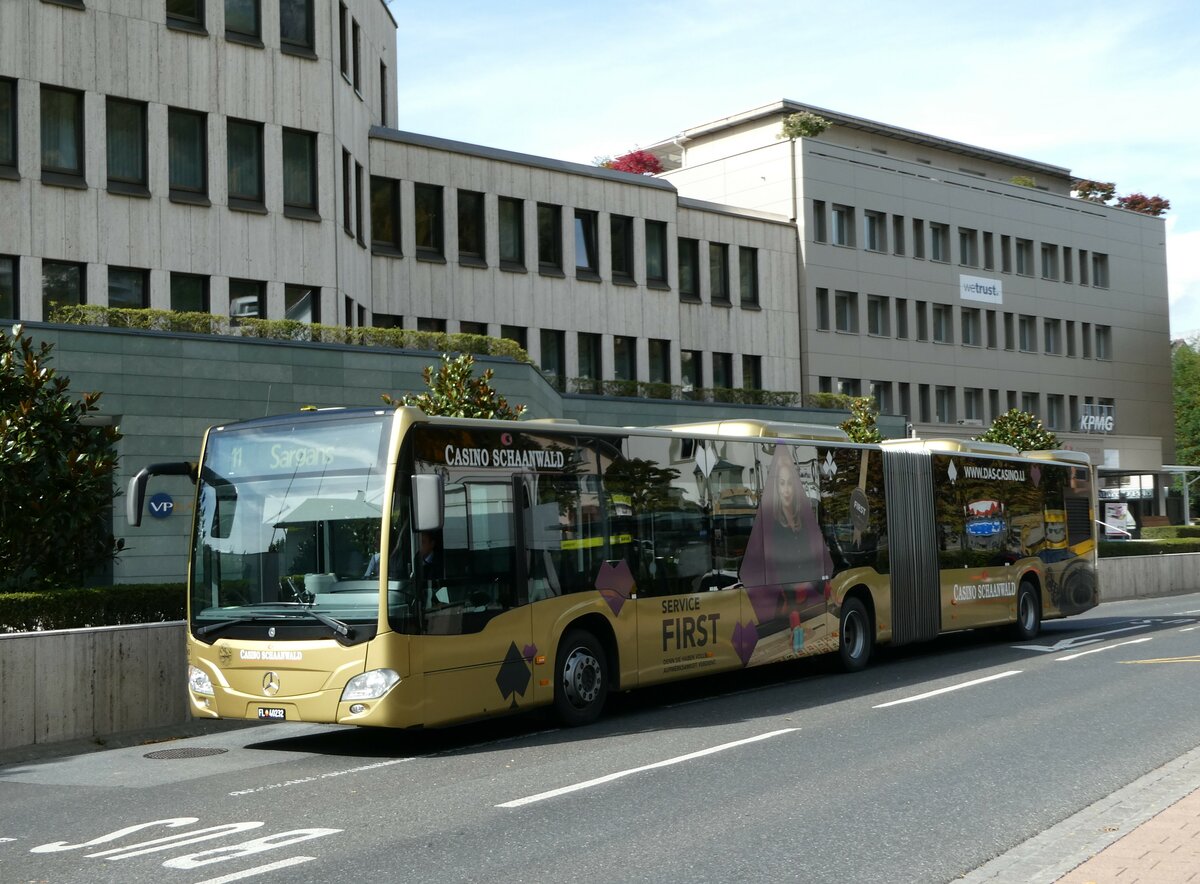 (240'948) - BOS PS Anstalt, Vaduz - Nr. 590/FL 40'232 - Mercedes (ex PLA Vaduz Nr. 60) am 11. Oktober 2022 in Vaduz, Stdtle