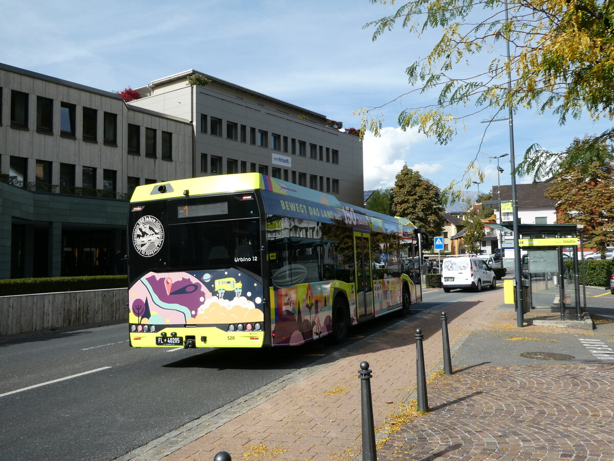 (240'957) - BOS PS Anstalt, Vaduz - Nr. 520/FL 40'205 - Solaris am 11. Oktober 2022 in Vaduz, Stdtle