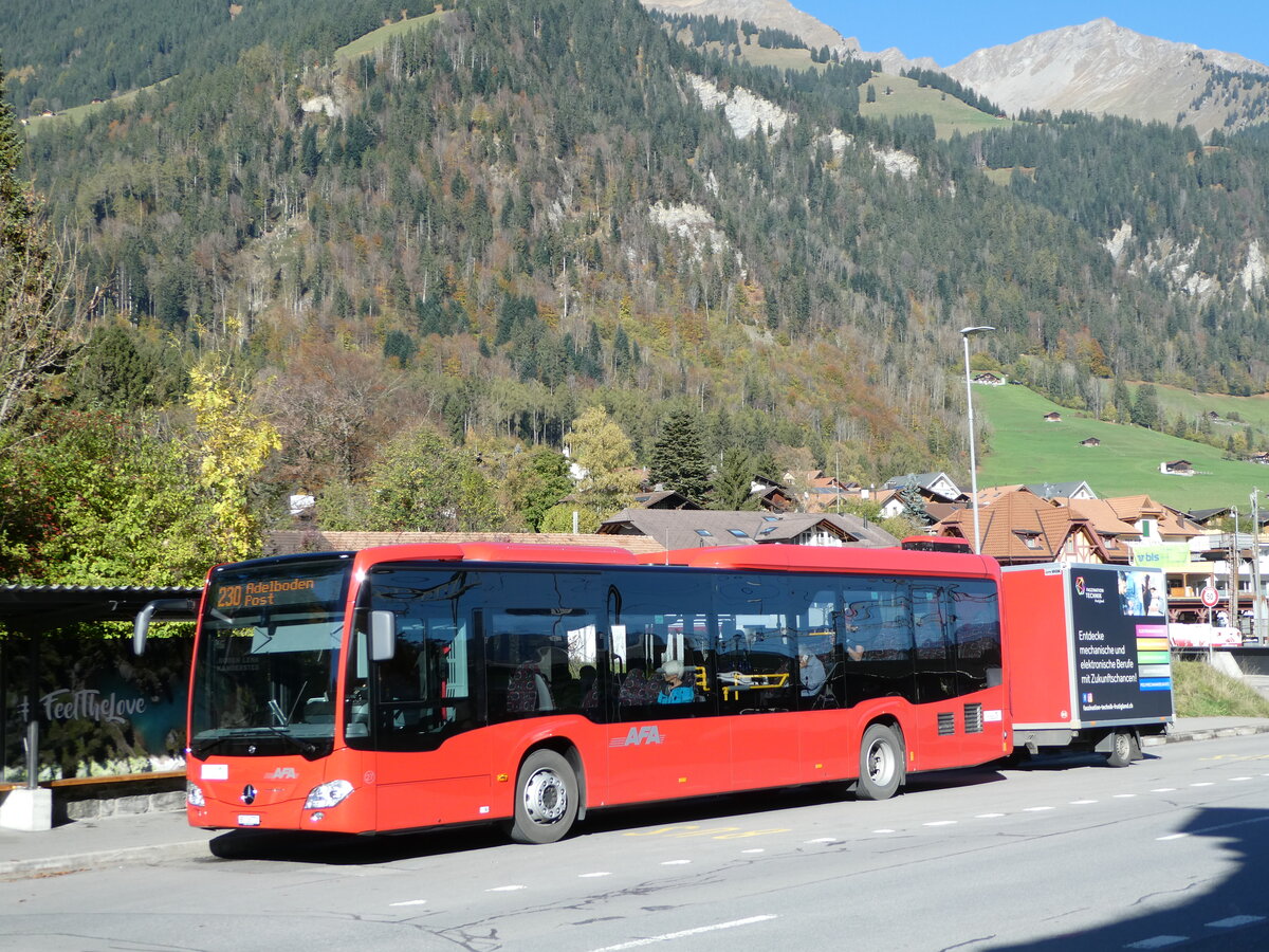 (241'865) - AFA Adelboden - Nr. 27/BE 26'773 - Mercedes am 27. Oktober 2022 beim Bahnhof Frutigen