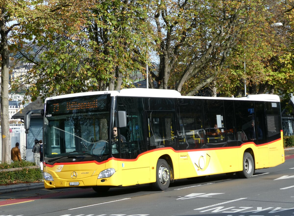 (242'241) - Bucheli, Kriens - Nr. 28/LU 15'550 - Mercedes am 6. November 2022 beim Bahnhof Luzern