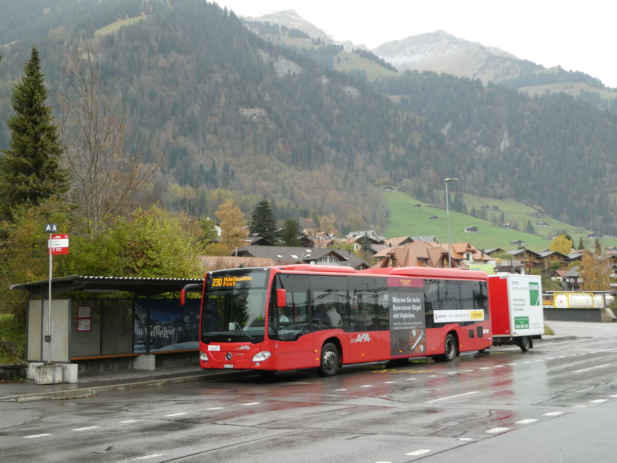 (242'326) - AFA Adelboden - Nr. 28/BE 43'089 - Mercedes am 9. November 2022 beim Bahnhof Frutigen