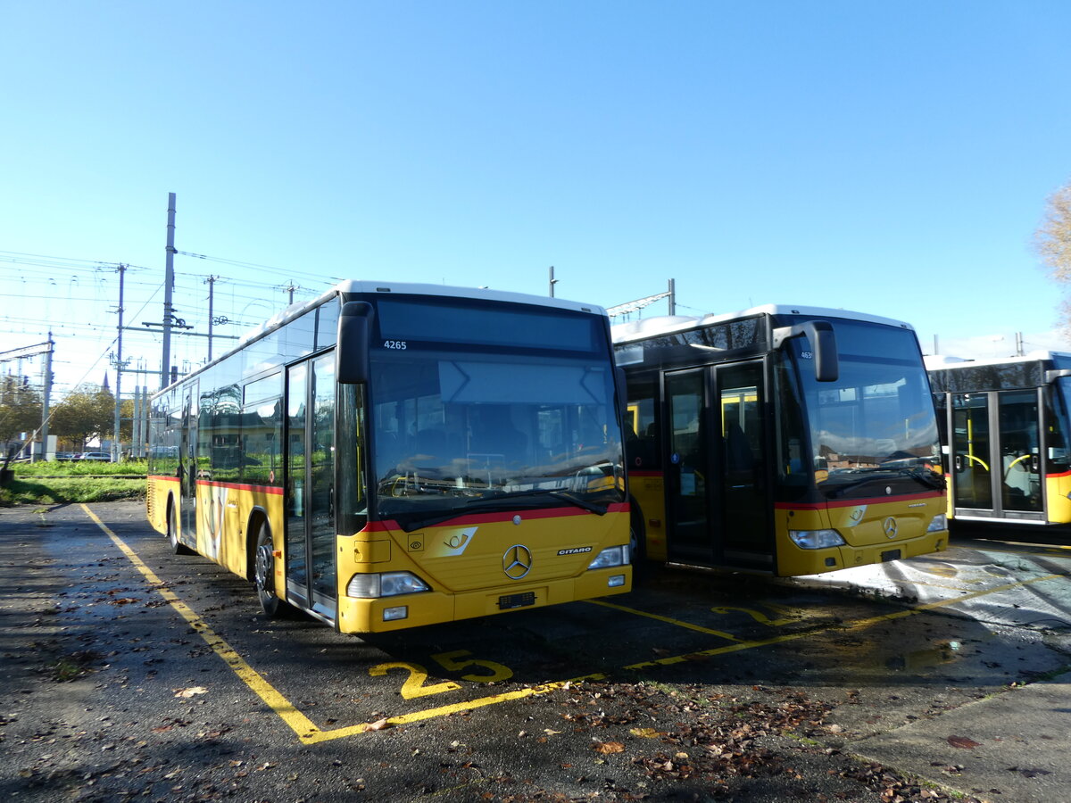 (242'335) - CarPostal Ouest - (VD 570'803) - Mercedes (ex SAPJV, L'Isle Nr. 51) am 10. November 2022 in Yverdon, Garage