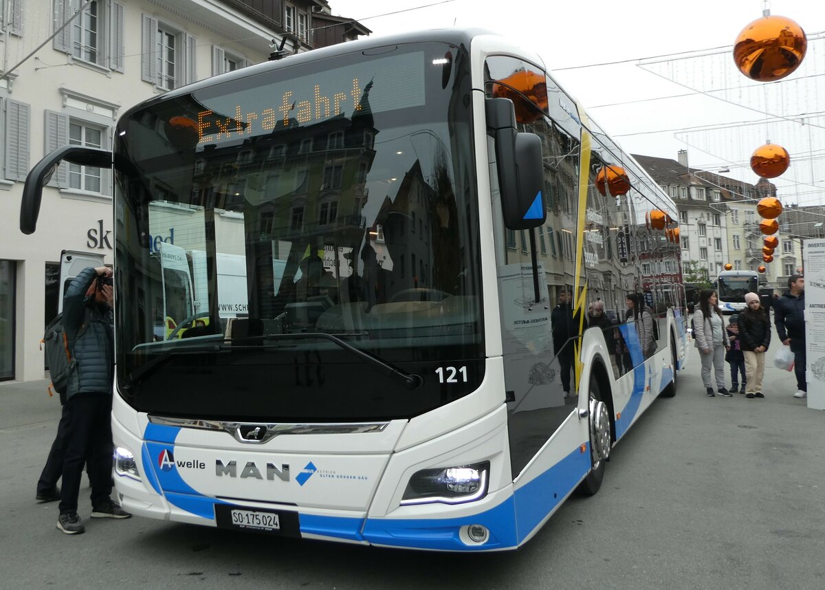 (242'563) - BOGG Wangen b.O. - Nr. 121/SO 175'024 - MAN am 12. November 2022 in Olten, Kirchgasse