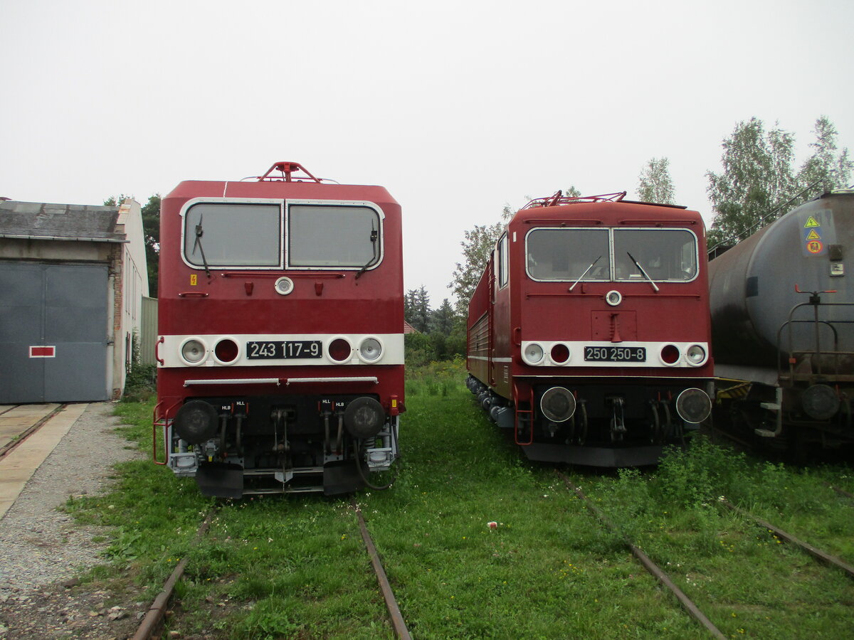 243 117 und 250 250,am 04.September 2021,in Weimar.