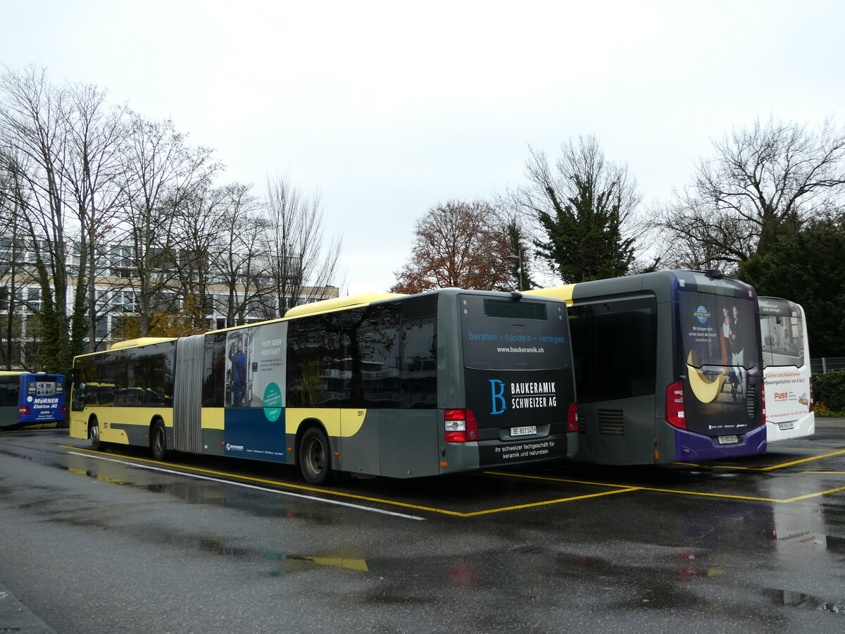 (243'229) - STI Thun - Nr. 145/BE 801'145 - MAN am 29. November 2022 bei der Schifflndte Thun