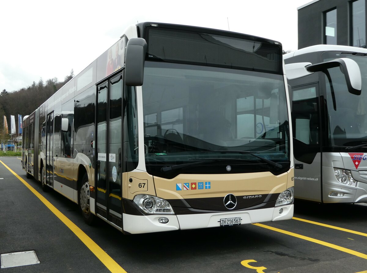 (243'235) - AZZK Zollikon - Nr. 67/ZH 216'567 - Mercedes am 29. November 2022 in Winterthur, EvoBus