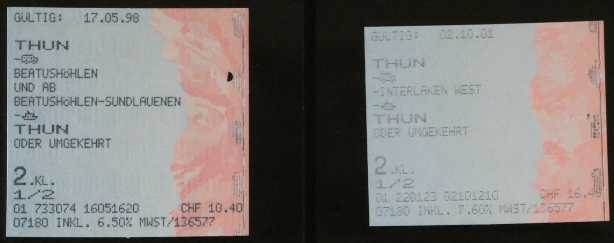(243'469) - STI-Einzelbillette am 5. Dezember 2022 in Thun