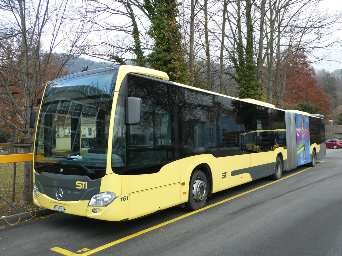 (243'487) - STI Thun - Nr. 161/BE 752'161 - Mercedes am 7. Dezember 2022 bei der Schifflndte Thun