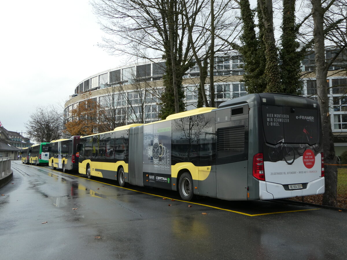 (244'072) - STI Thun - Nr. 183/BE 804'183 - Mercedes am 21. Dezember 2022 bei der Schifflndte Thun