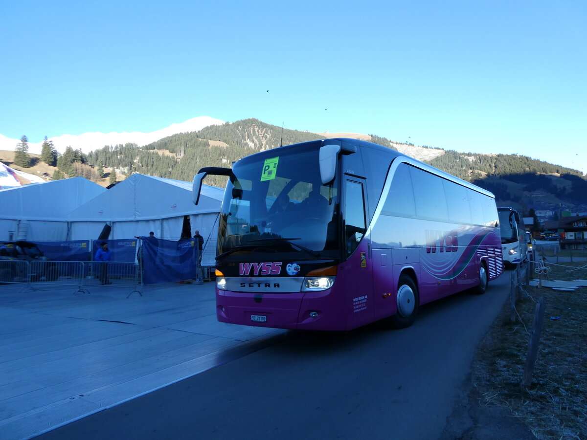 (244'568) - Wyss, Boningen - Nr. 55/SO 21'100 - Setra am 7. Januar 2023 in Adelboden, Weltcup