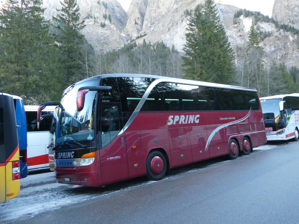 (244'671) - Spring, Schwenden - BE 250'255 - Setra am 7. Januar 2023 in Adelboden, Unter dem Birg