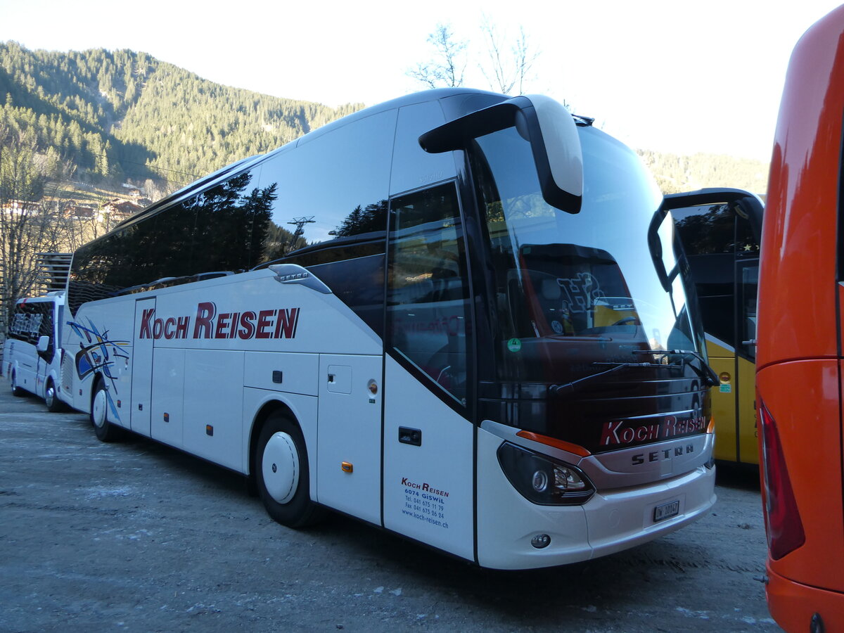 (244'825) - Koch, Giswil - OW 10'147 - Setra am 7. Januar 2023 in Adelboden, ASB