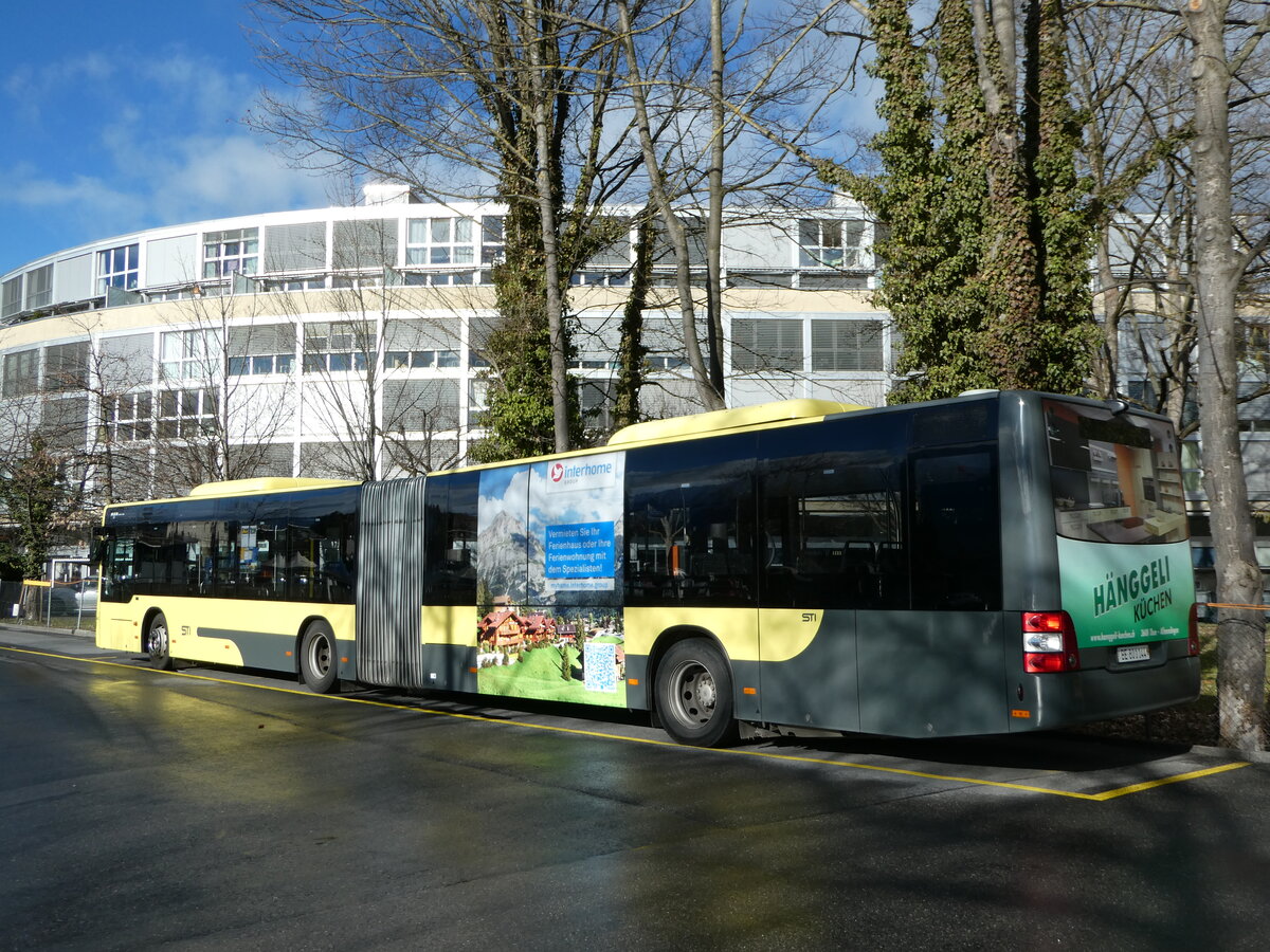 (244'999) - STI Thun - Nr. 144/BE 801'144 - MAN am 13. Januar 2023 bei der Schifflndte Thun