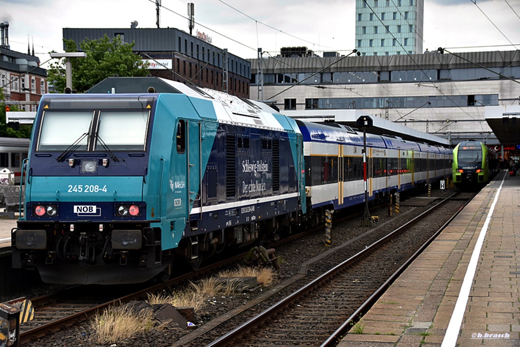 245 008-4,mit einer NOB-einheit in hh-altona,09.07.16