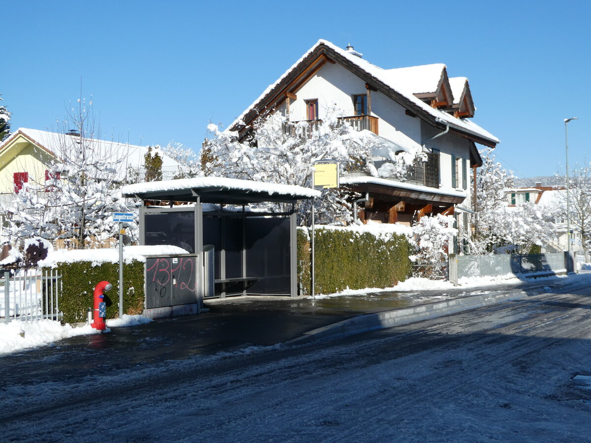 (245'194) - STI-Haltestelle am 19. Januar 2023 in Thun-Lerchenfeld, Forstweg