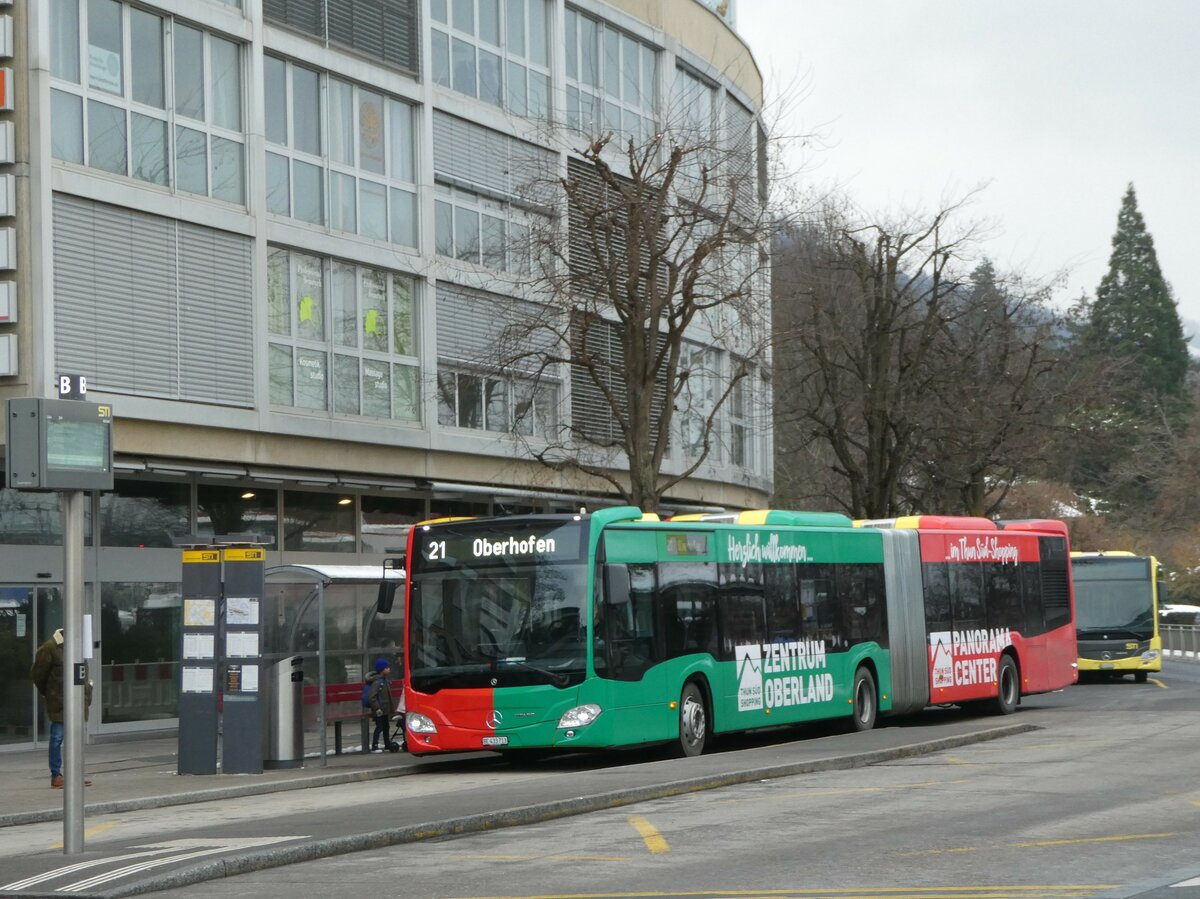 (245'442) - STI Thun - Nr. 713/BE 433'713 - Mercedes am 28. Januar 2023 beim Bahnhof Thun