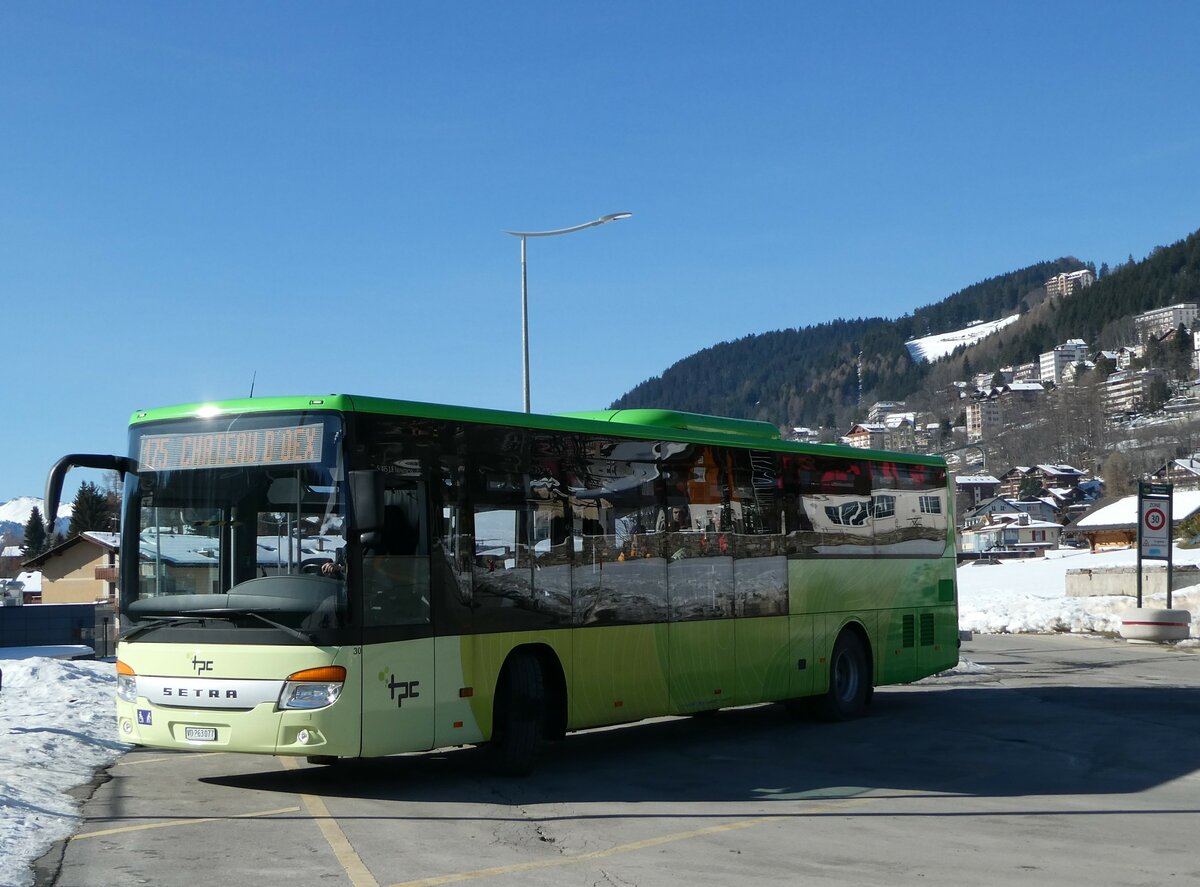 (246'023) - TPC Aigle - Nr. 30/VD 263'077 - Setra (ex Volnbusz, H-Budapest) am 11. Februar 2023 in Leysin, Centre sportif